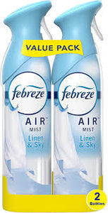 Febreze Linen and Sky Scent Air Freshener Spray (2 Count)